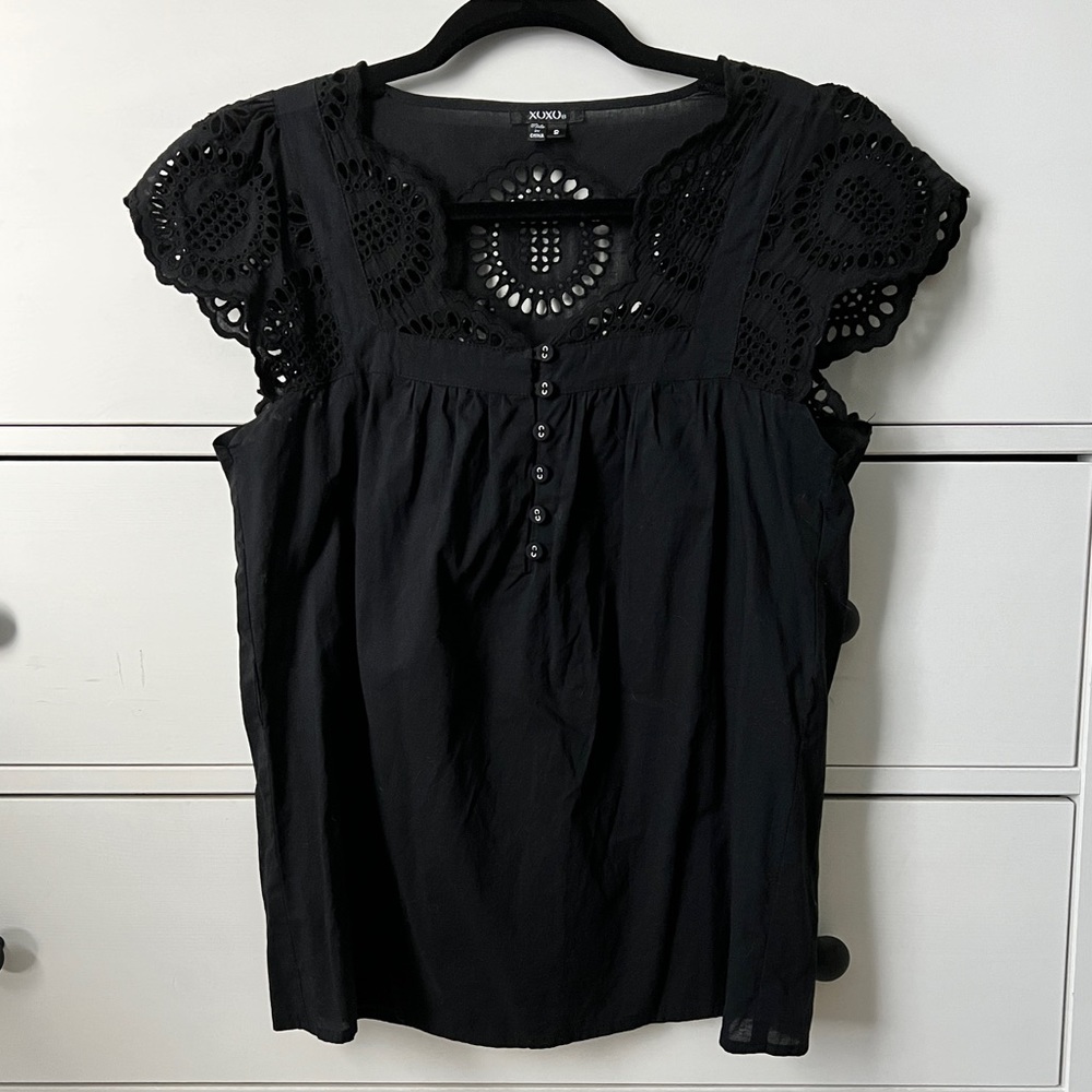 XOXO Black Top